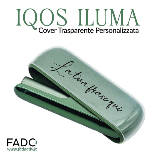 Cover IQOS trasparente - Personalizzata con Frase! Per IQOS 3 e ILUMA –  Fado Store